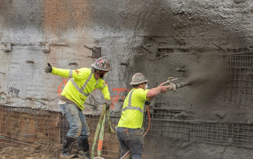 shotcrete installation