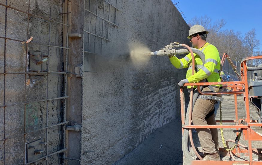 shotcrete soil nail wall